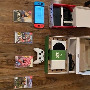Xbox series s,Nintendo Switch OLED,Nintendo Games